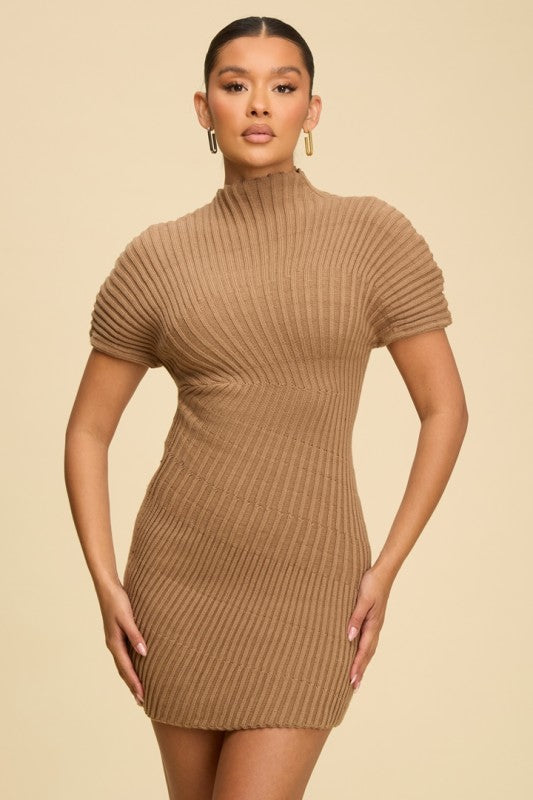 Camel Luxe Knit Dress – LUXXE