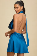 Sapphire Drape Dress