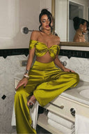 Chartreuse Luxe Satin Set