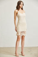 Isla Macramé Fringe Dress