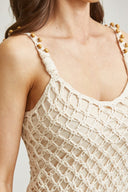 Isla Macramé Fringe Dress