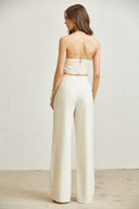 Ivory Bloom Wide-Leg Set