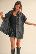 Midnight Edge Oversized Vest