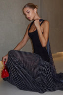 Noir Dots Gown