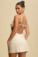 Ivory Siren Cut-Out Mini Dress