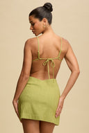 Sage Siren Cut-Out Mini Dress