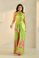 Lime Luxe Botanical Maxi Dress