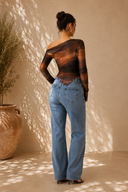 Luxe Ember Mesh Top