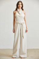 Seaside Linen Halter Jumpsuit