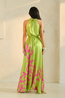 Lime Luxe Botanical Maxi Dress