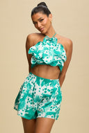 Palm Bloom Halter Set